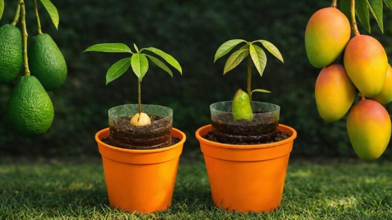 This simple trick transforms avocado and mango seeds into flourishing plants…