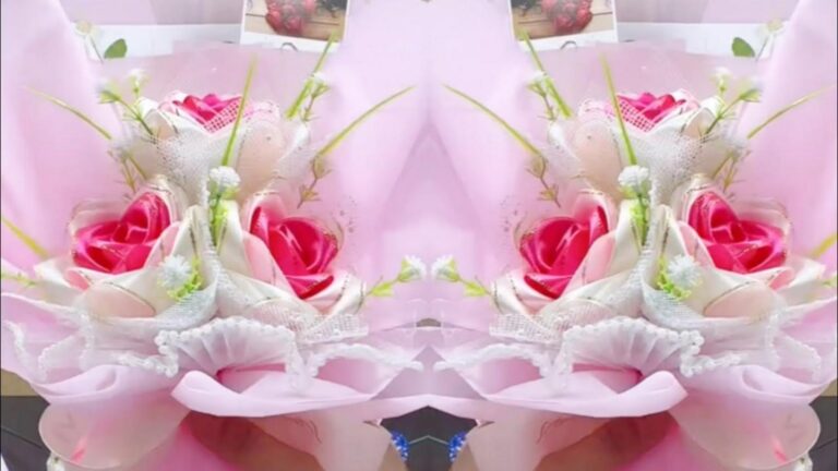 This simple craft transforms leftover ribbons into stunning flower gifts…