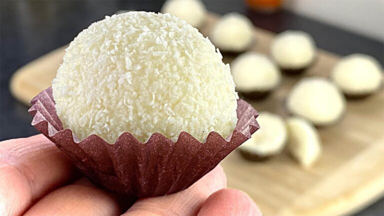 An old trick transforms coconut and chocolate into guilt-free festive treats…