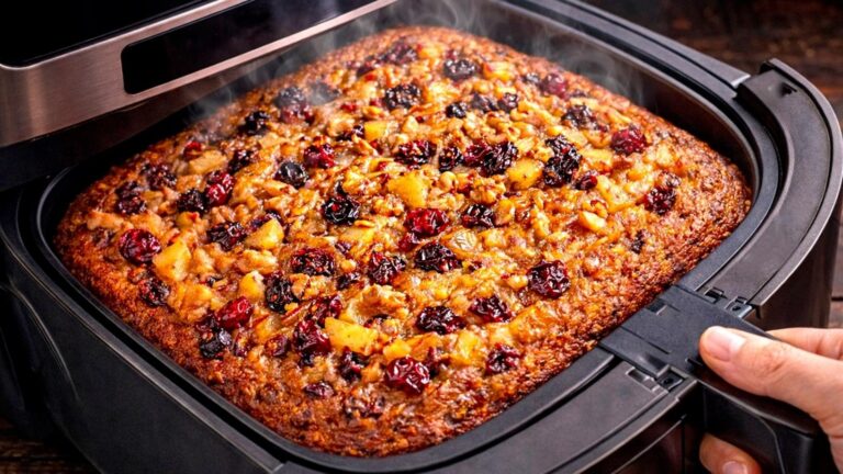 This simple recipe transforms oats and apples into a delicious cake in minutes…