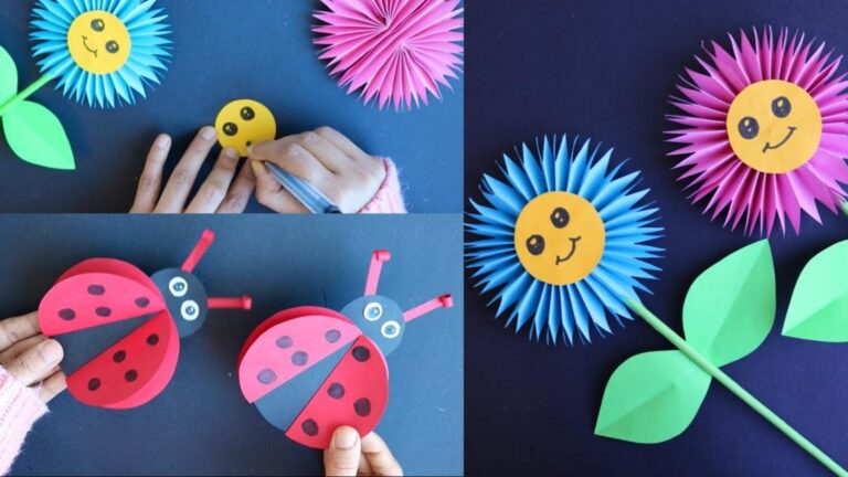 This simple gesture transforms ordinary paper into stunning flowers and charming ladybugs…