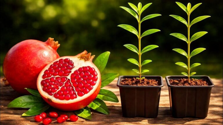 This simple method transforms seeds into lush pomegranate trees in your home garden…