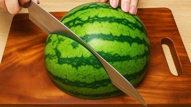 This simple method transforms watermelon cutting into a quick, mess-free experience…