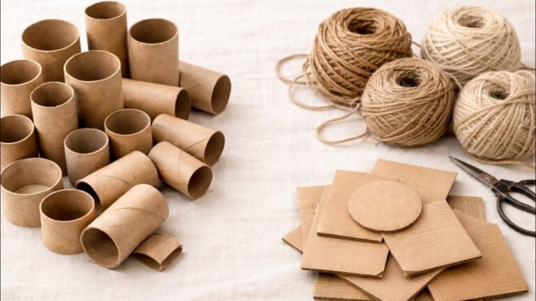 Transform cardboard rolls into stunning decor pieces you won’t believe…
