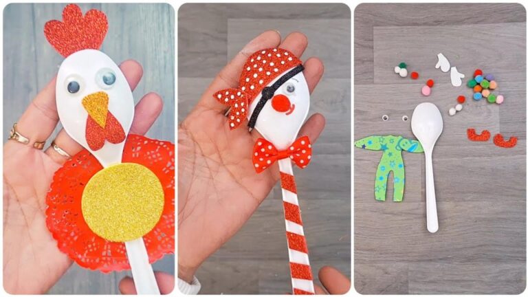 This simple craft transforms plastic spoons into adorable garden decorations…