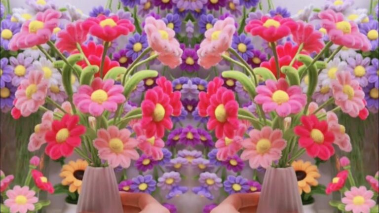 Discover how a few pipe cleaners can transform your table into a floral masterpiece…