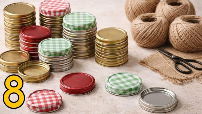 This forgotten trick turns jar lids into stunning home decor ideas…