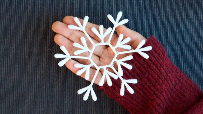 This simple project transforms old earbuds into stunning snowflakes for your home…