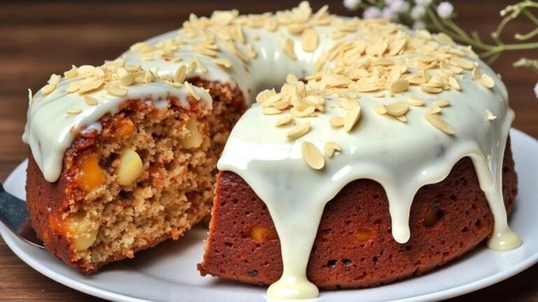 This simple recipe transforms oats and apples into a decadent cake…