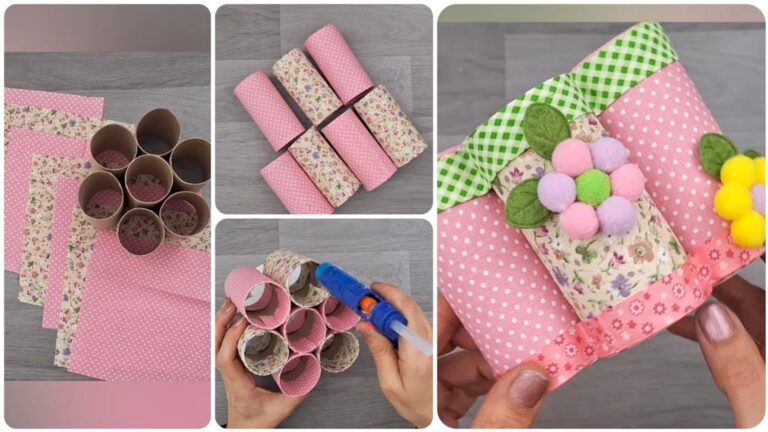 This simple paper roll hack transforms clutter into a chic pencil holder…