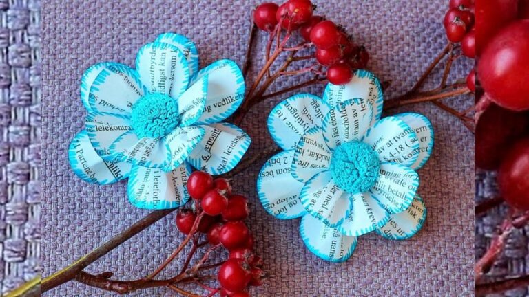 Transform your home décor with this simple newspaper flower trick… you’ll be amazed!
