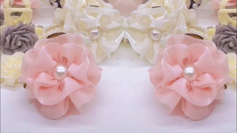 5 Easy 5-Minute DIY Ribbon Flower Hair Clips for Beginners