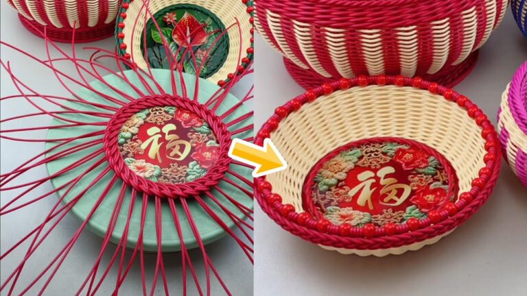 Create 7 Chic PE Rattan Baskets with Acrylic Bases—Stylish DIY Ideas You’ll Love!
