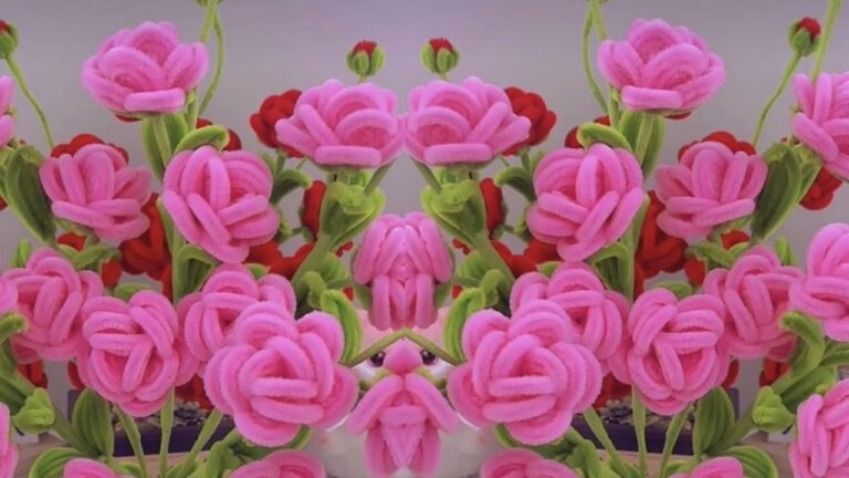 10 Simple Pipe Cleaner Rose Ideas for Stunning Table Decorations