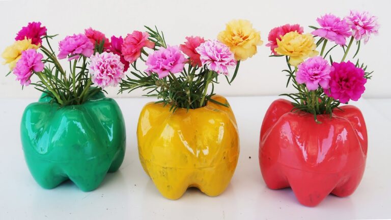 Transform 5 Plastic Bottles into Gorgeous Apple-Shaped Flower Pots!