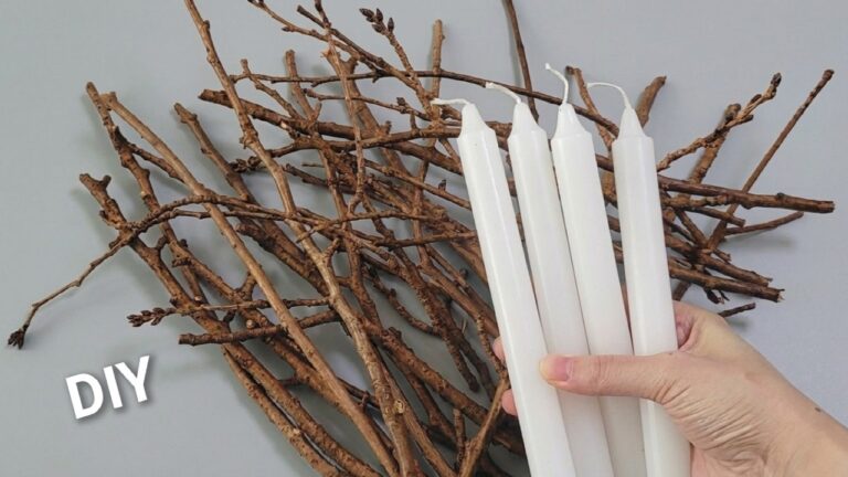 Transform 1 Tree Branch Into 5 Stunning Candle Holders with This Easy DIY Guide!