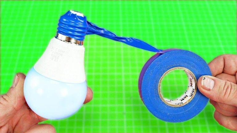 Transform 1 Old LED Bulb with Tape and Unlock a Stunning DIY Decor Idea!