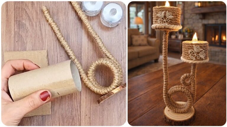 Transform 5 Paper Rolls into Stunning Rustic Decor That Will Amaze You!