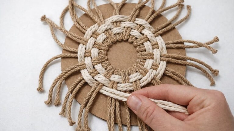 Transform 5 Cardboard Rolls Into a Stunning DIY Jute Storage Basket