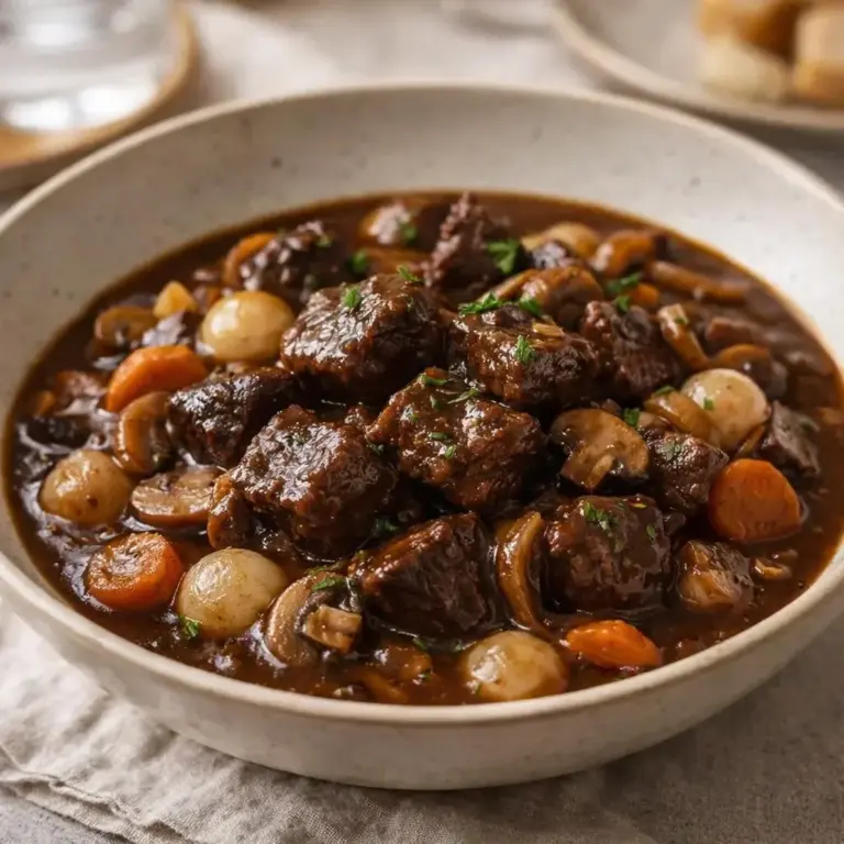 Tender Beef Bourguignon: The Secret to Rich, Velvety Sauce