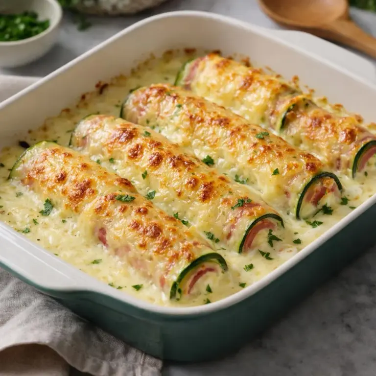 Raclette & Ham Rolled Zucchini Bake: A Cheesy Delight You Must Try