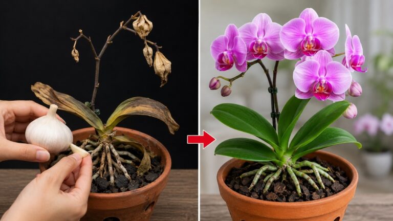 Revive Your Orchid with Just 1 Clove of Garlic – See the Miracle Transformation!