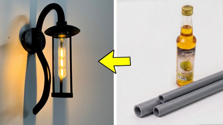 Transform 5 Glass Bottles into Stylish Wall Lamps You’ll Love!