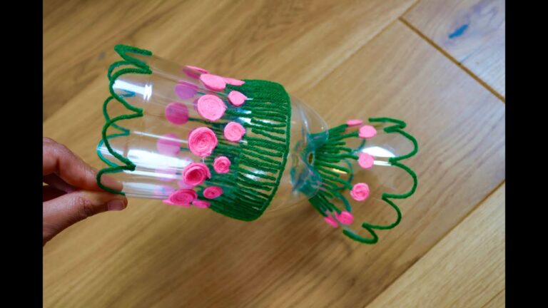 10 Creative DIY Plastic Bottle Flower Vases to Elevate Your Home Decor