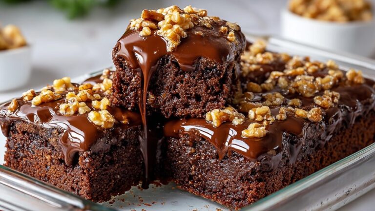 5-Minute Healthy Cake with Oats, Cocoa, and Banana – No Sugar, No Flour!