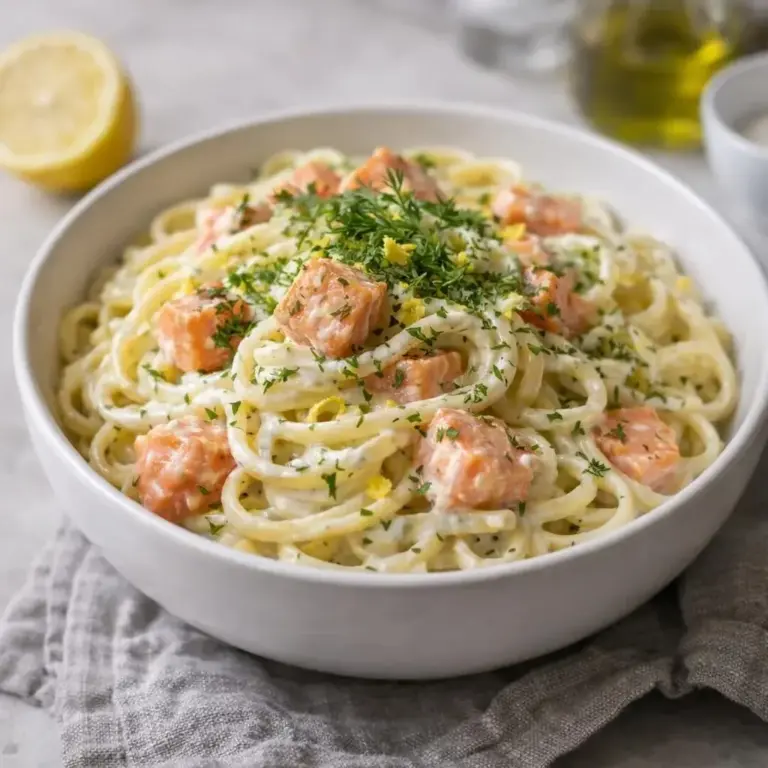 Creamy Lemon Dill Smoked Salmon Spaghetti: A Quick Delight!