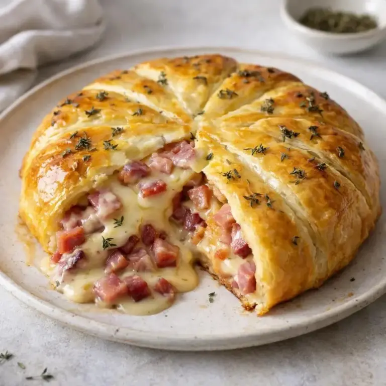 Melty Camembert and Bacon Puff Pastry Tart: A Must-Try Recipe