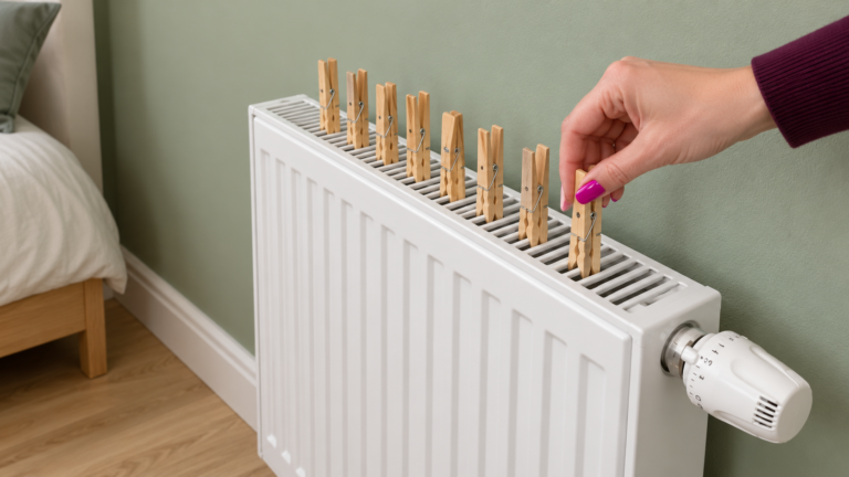 Why this trick involves attaching a clothespin to the radiator